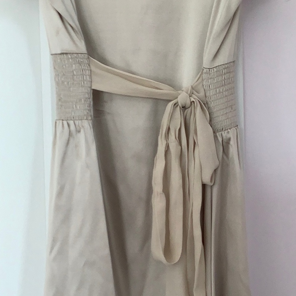BCBGMaxAzria Cream Midi Dress with Timeless Elegance - Picture 5 of 5